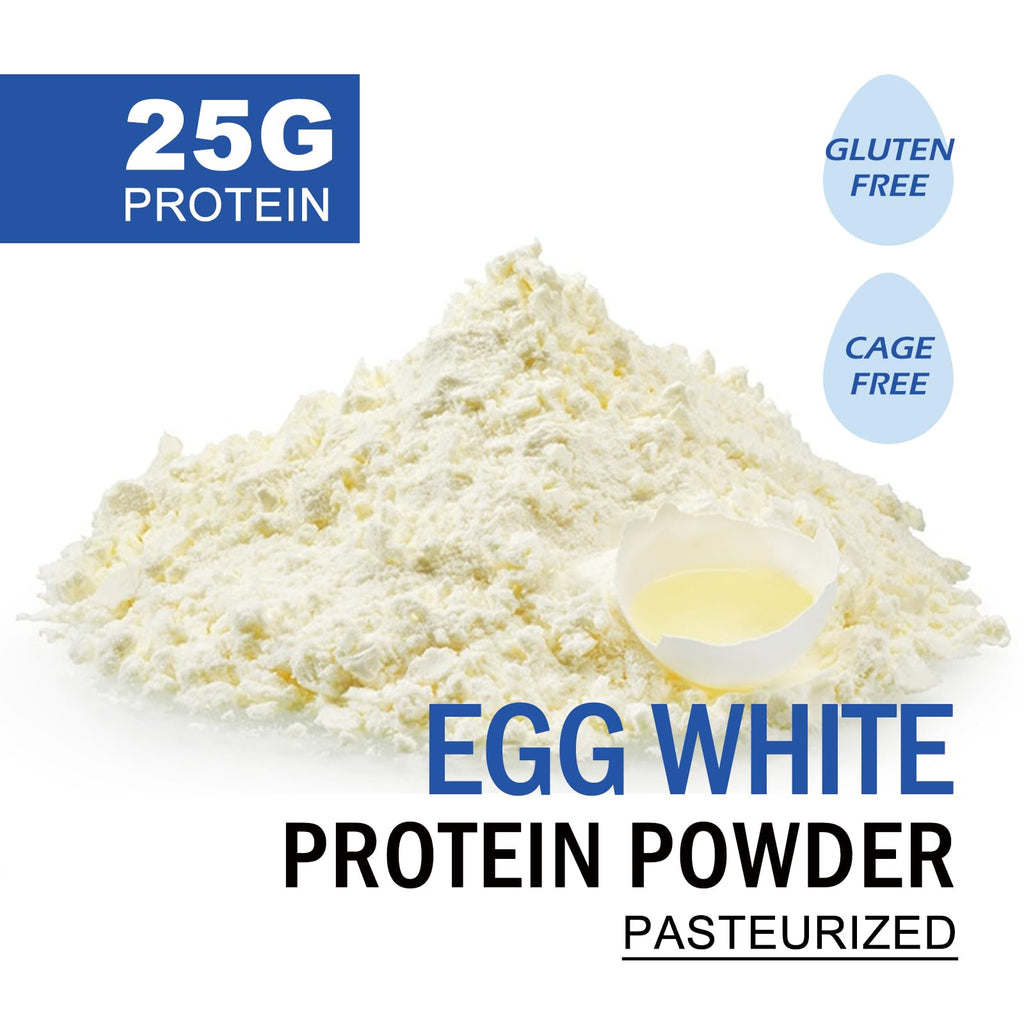 Talcufon Egg White Protein Powder 8 Oz Pasteurized No Additives, High Protein, Gluten-Free Ideal for Baking and Cooking, Unflavored 227G - FENGGESTORE20