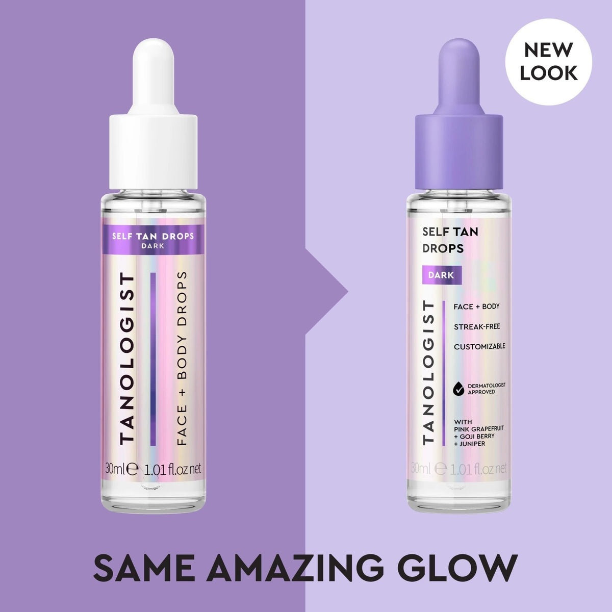 Tanologist Dark Self Tan Drops, Streak-Free Body & Face Tanning Drops, No Fake Tan Smell - FENGGESTORE20