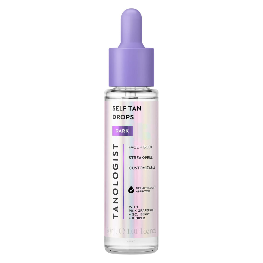 Tanologist Dark Self Tan Drops, Streak-Free Body & Face Tanning Drops, No Fake Tan Smell - FENGGESTORE20
