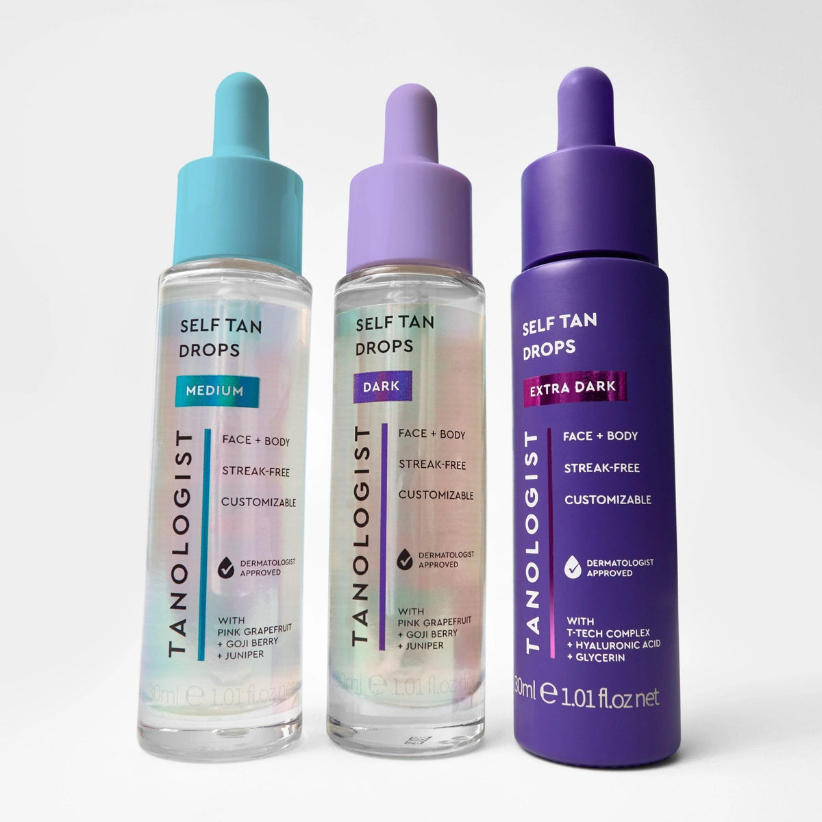 Tanologist Dark Self Tan Drops, Streak-Free Body & Face Tanning Drops, No Fake Tan Smell - FENGGESTORE20