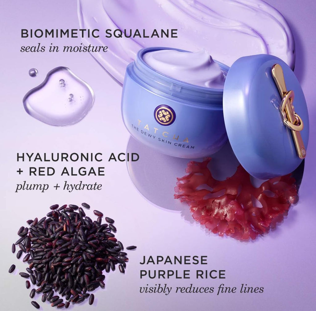 TATCHA The Dewy Skin Cream | Rich Face Cream to Hydrate, Plump and Protect Dry and Combo Skin, 50 ml | 1.7 oz - FENGGESTORE20