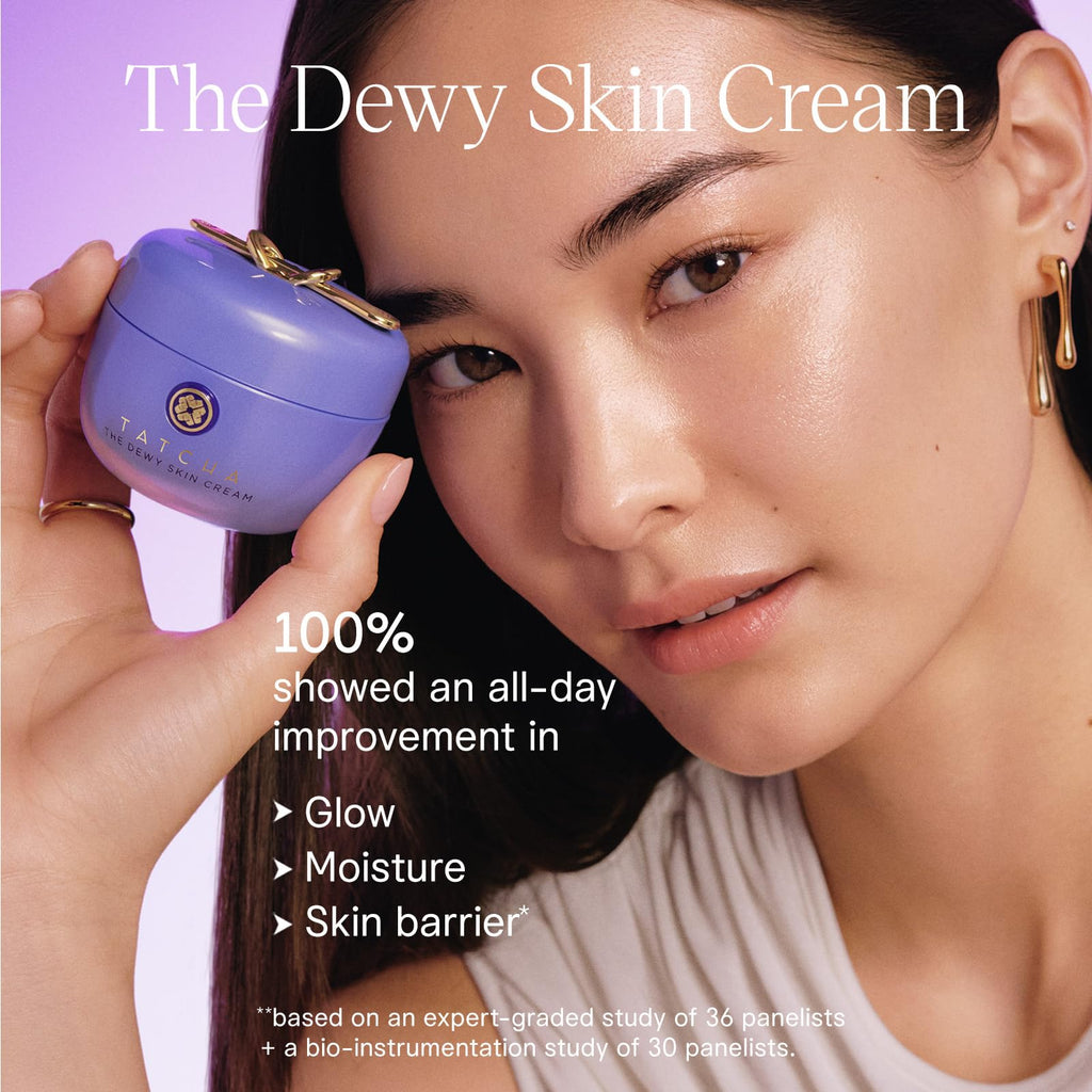TATCHA The Dewy Skin Cream | Rich Face Cream to Hydrate, Plump and Protect Dry and Combo Skin, 50 ml | 1.7 oz - FENGGESTORE20