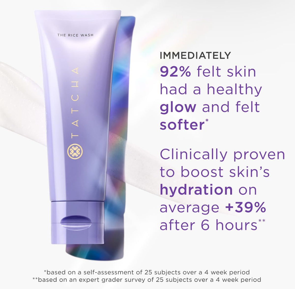 TATCHA The Rice Wash | Soft Cream Facial Cleanser Washes Away Buildup Without Stripping Skin For A Soft, Luminous Complexion | 4 oz - FENGGESTORE20