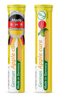T&D German Apple Cure - 40 Vegan Drink Effervescent Tablets - Apple Flavor - Made in Germany - FENGGESTORE20