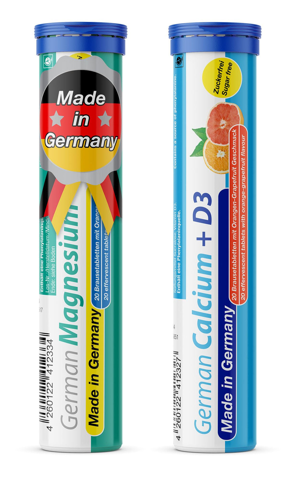 T&D German Elektrolyt Mix - 40 Fizzy Effervescent Tabelts - Orangeflavour - Sugarfree - Made in Germany - FENGGESTORE20