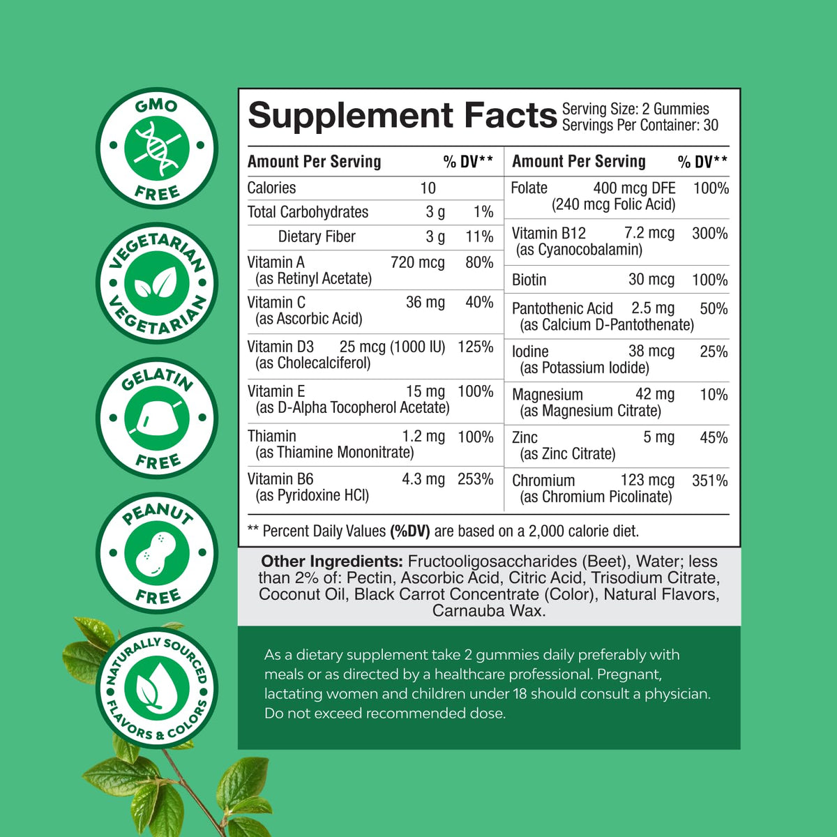 Teen Multivitamin Gummies 12-17 - Teen Boys & Girls Gummy Vitamins for Better Skin, Immune Strength, Mood & Energy Support - Teenage Girl & Boy Supplements - FENGGESTORE20