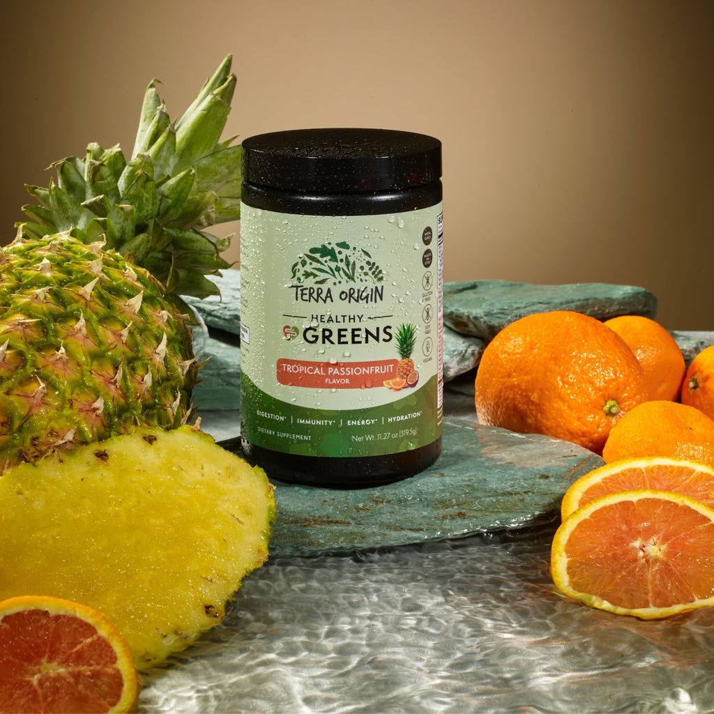 TERRA ORIGIN Healthy Greens Powder Supplement | Superfood Digestive Enzyme & Probiotic Blends | Immune, Gut, and Digestive Support for Women - FENGGESTORE20