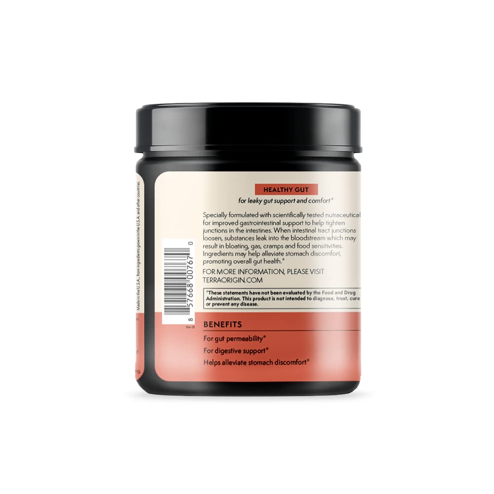 TERRA ORIGIN Healthy Gut Watermelon | 30-Servings with L-Glutamine, Zinc, Glucosamine, Slippery Elm Bark, Marshmallow Root and More! - FENGGESTORE20