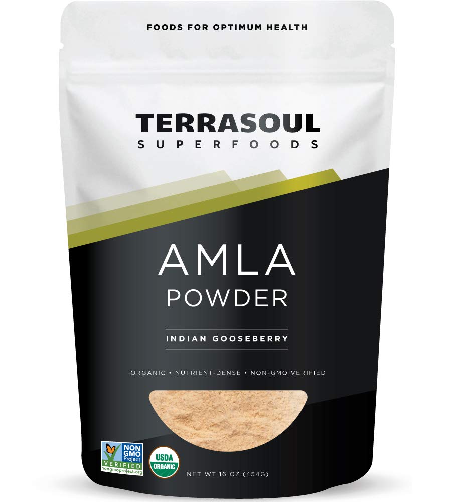 Terrasoul Superfoods Organic Amla Berry Powder (Amalaki), 16 Oz - Rich in Antioxidant Vitamin C | Supports Immunity - FENGGESTORE20