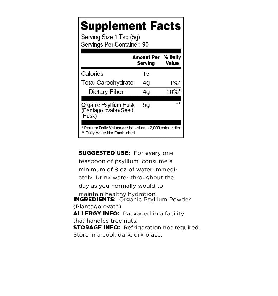 Terrasoul Superfoods Organic Psyllium Husk Powder, 1 Lb - Superfine Texture | 99% Purity | Perfect for Gluten-Free Baking | No Purple Breads - FENGGESTORE20