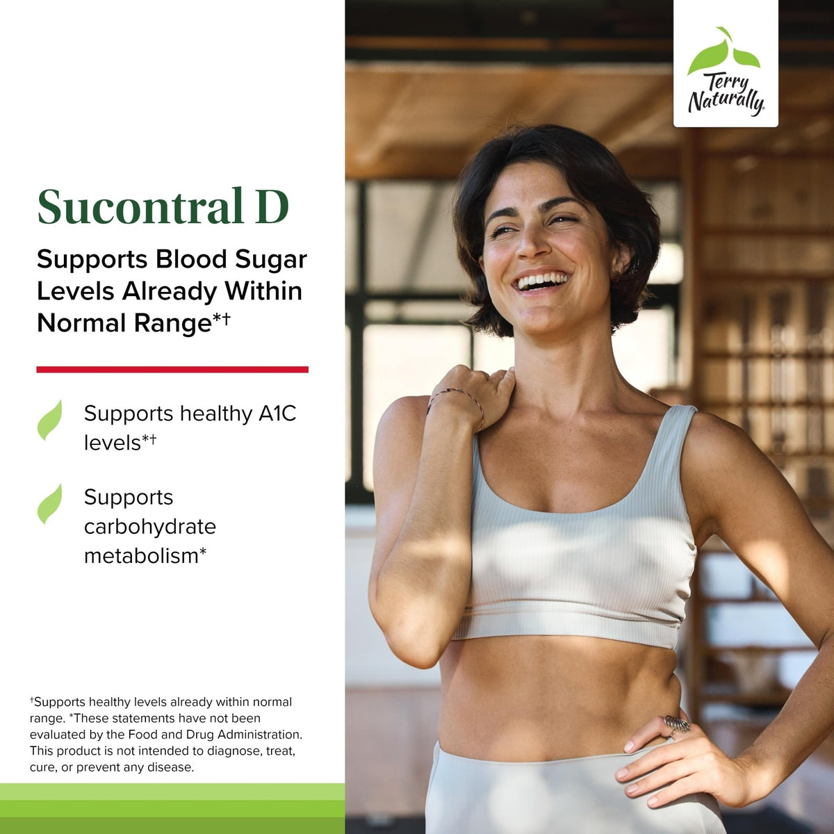 Terry Naturally Sucontral D - B-Complex & Folate Supplement - Carbohydrate Metabolism Support - Vitamin & Mineral Supplement with Zinc & Chromium - FENGGESTORE20
