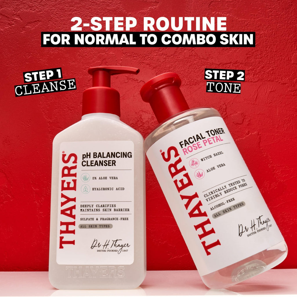 THAYERS Alcohol-Free Rose Petal Witch Hazel Facial Toner for Glowing Skin, Soothing - FENGGESTORE20