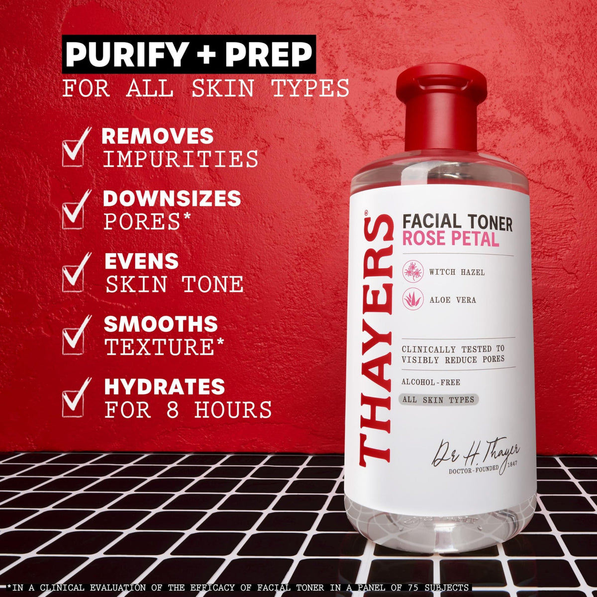 THAYERS Alcohol-Free Rose Petal Witch Hazel Facial Toner for Glowing Skin, Soothing - FENGGESTORE20