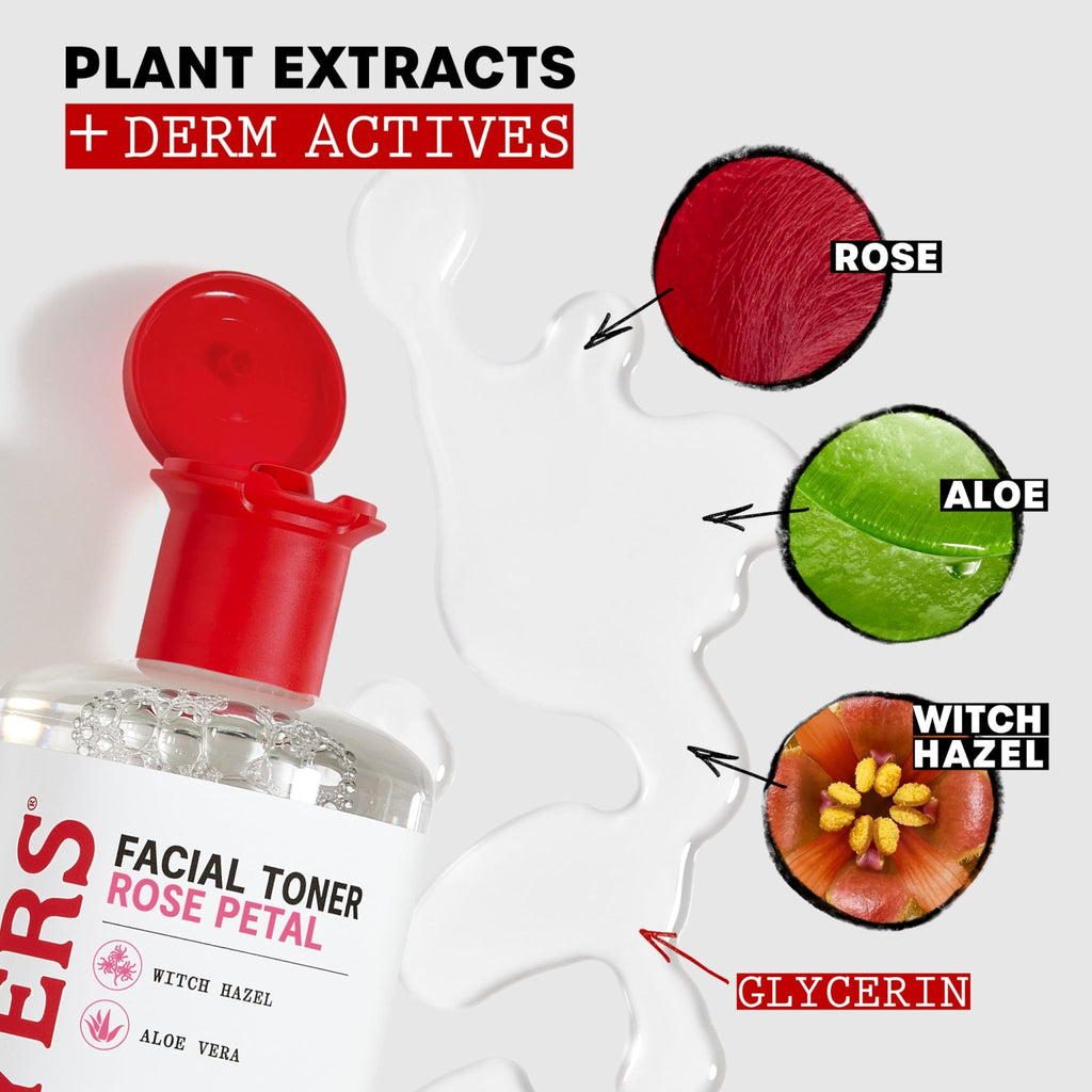 THAYERS Alcohol-Free Rose Petal Witch Hazel Facial Toner for Glowing Skin, Soothing - FENGGESTORE20