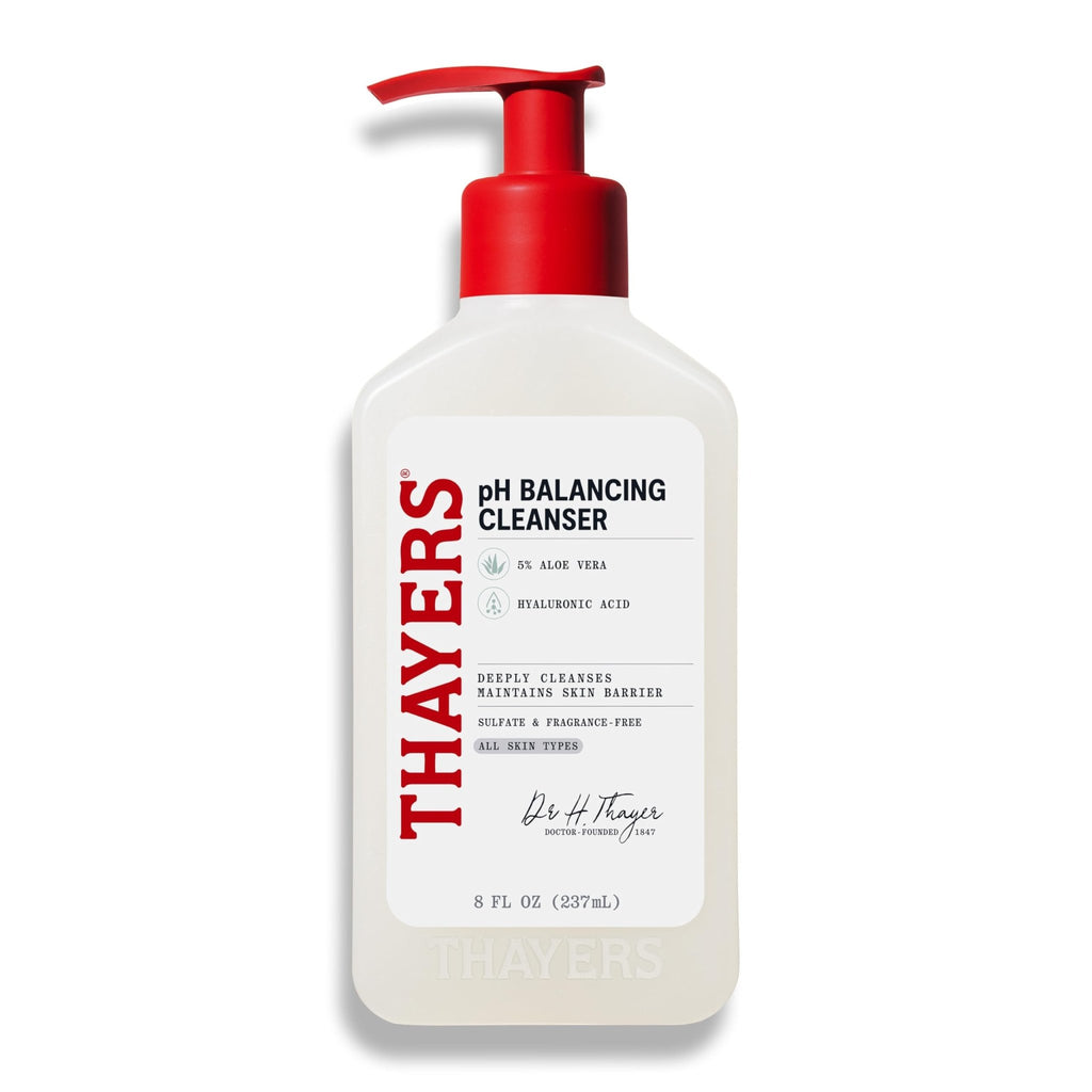 THAYERS pH Balancing Daily Cleanser, Face Wash with Aloe Vera, Gentle and Hydrating Skin Care for Dry, Oily, or Acne Prone Skin, 8 FL Oz. - FENGGESTORE20