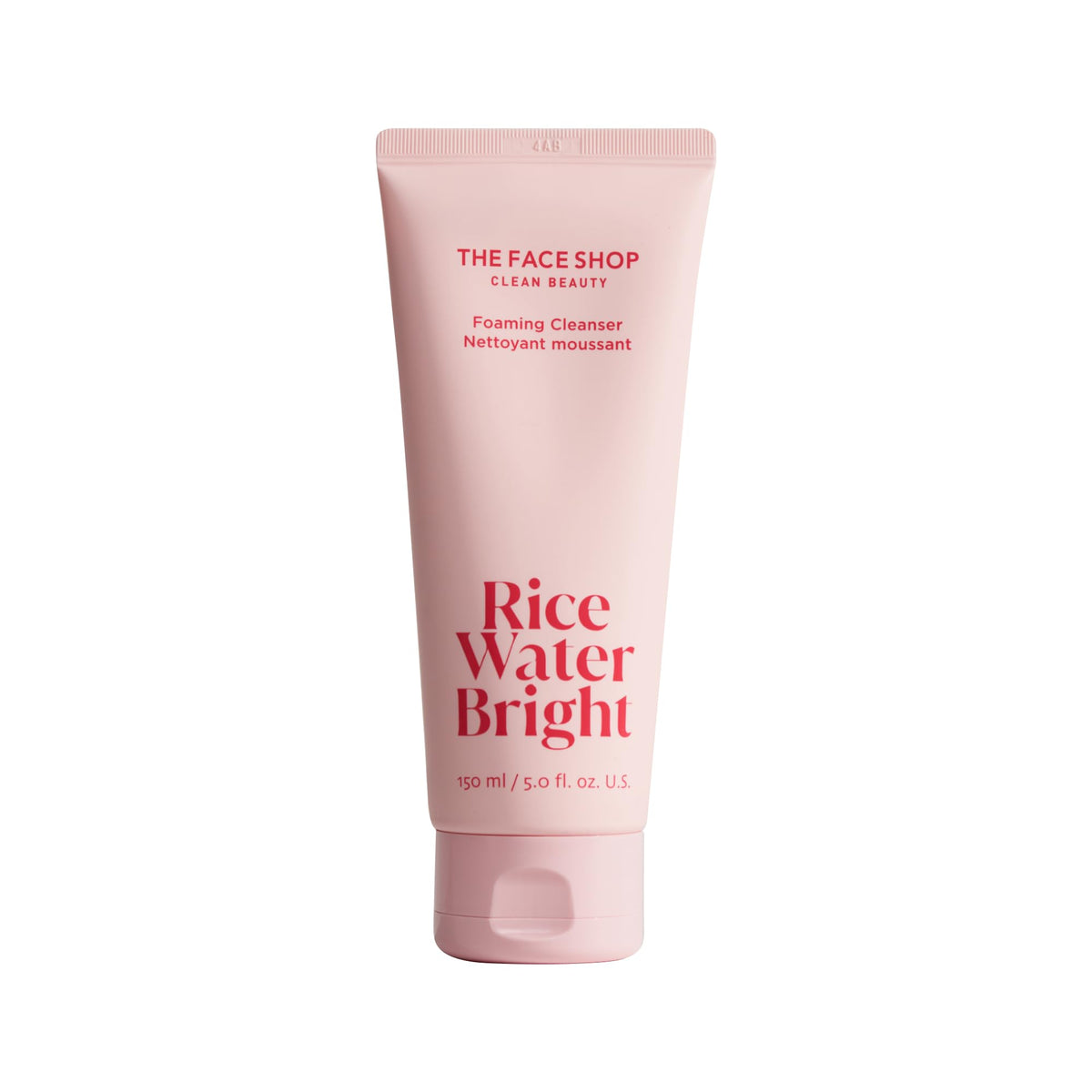 The Face Shop Rice Water Bright Foaming Facial Cleanser with Ceramide, Gentle Face Wash for Hydrating & Moisturizing, - FENGGESTORE20