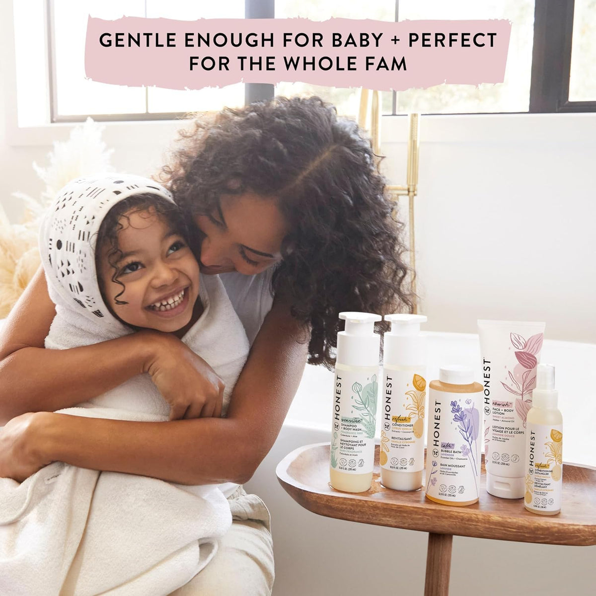 The Honest Company Conditioning Hair Detangler, Tear-Free, Hypoallergenic, Leave-In Conditioner and Fortifying Spray - FENGGESTORE20