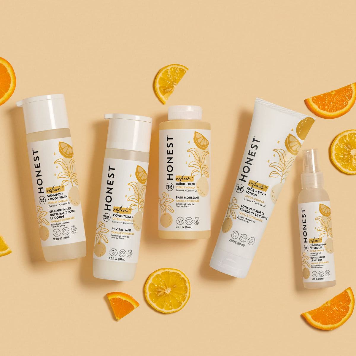 The Honest Company Conditioning Hair Detangler, Tear-Free, Hypoallergenic, Leave-In Conditioner and Fortifying Spray - FENGGESTORE20