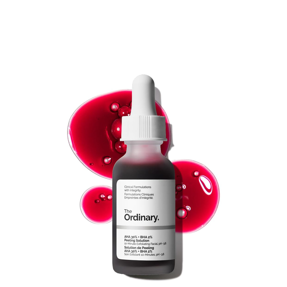 The Ordinary AHA 30% + BHA 2% Peeling Solution, Advanced Exfoliating Peel for Brighter Skin, 1 Fl Oz - FENGGESTORE20