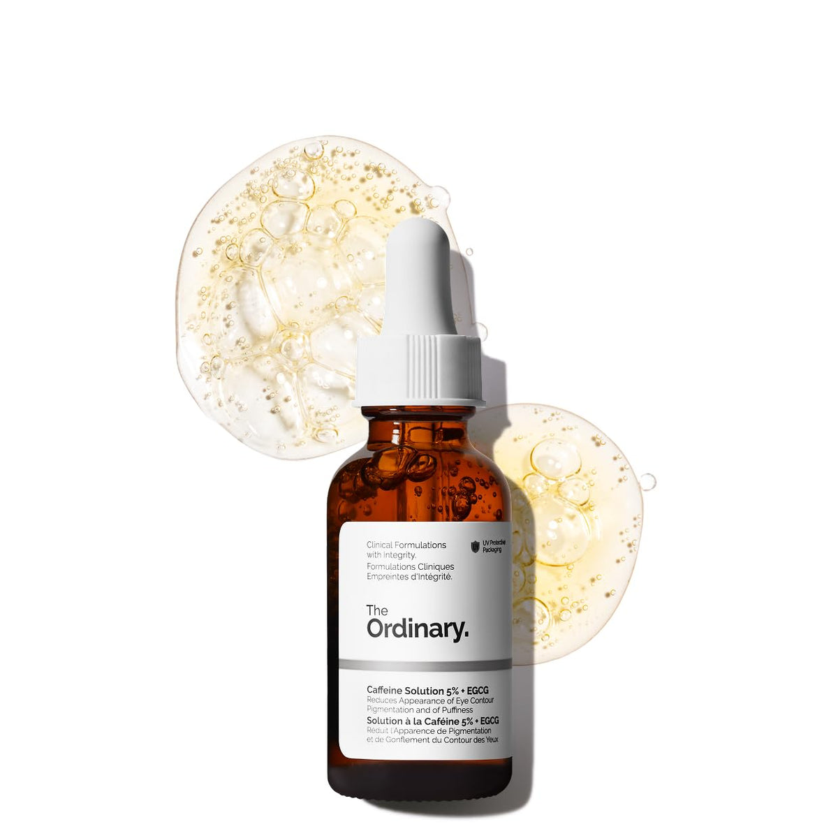 The Ordinary Caffeine Solution 5% + EGCG, Depuffing Eye Serum for Dark Circles and Tired Eyes, 1 Fl Oz - FENGGESTORE20