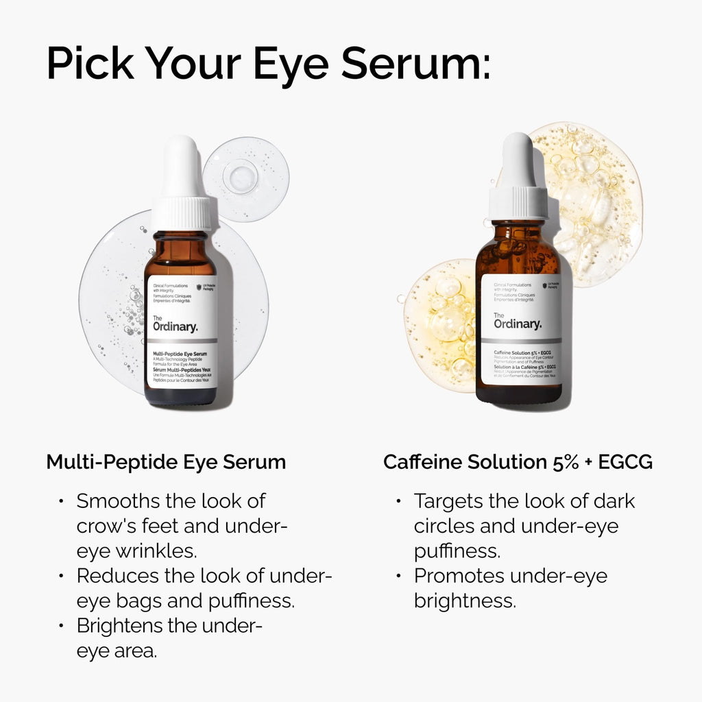 The Ordinary Multi-Peptide Eye Serum, Anti-Aging Formula for Crow’s Feet, Dark Circles & Puffiness, 0.5 Fl Oz - FENGGESTORE20