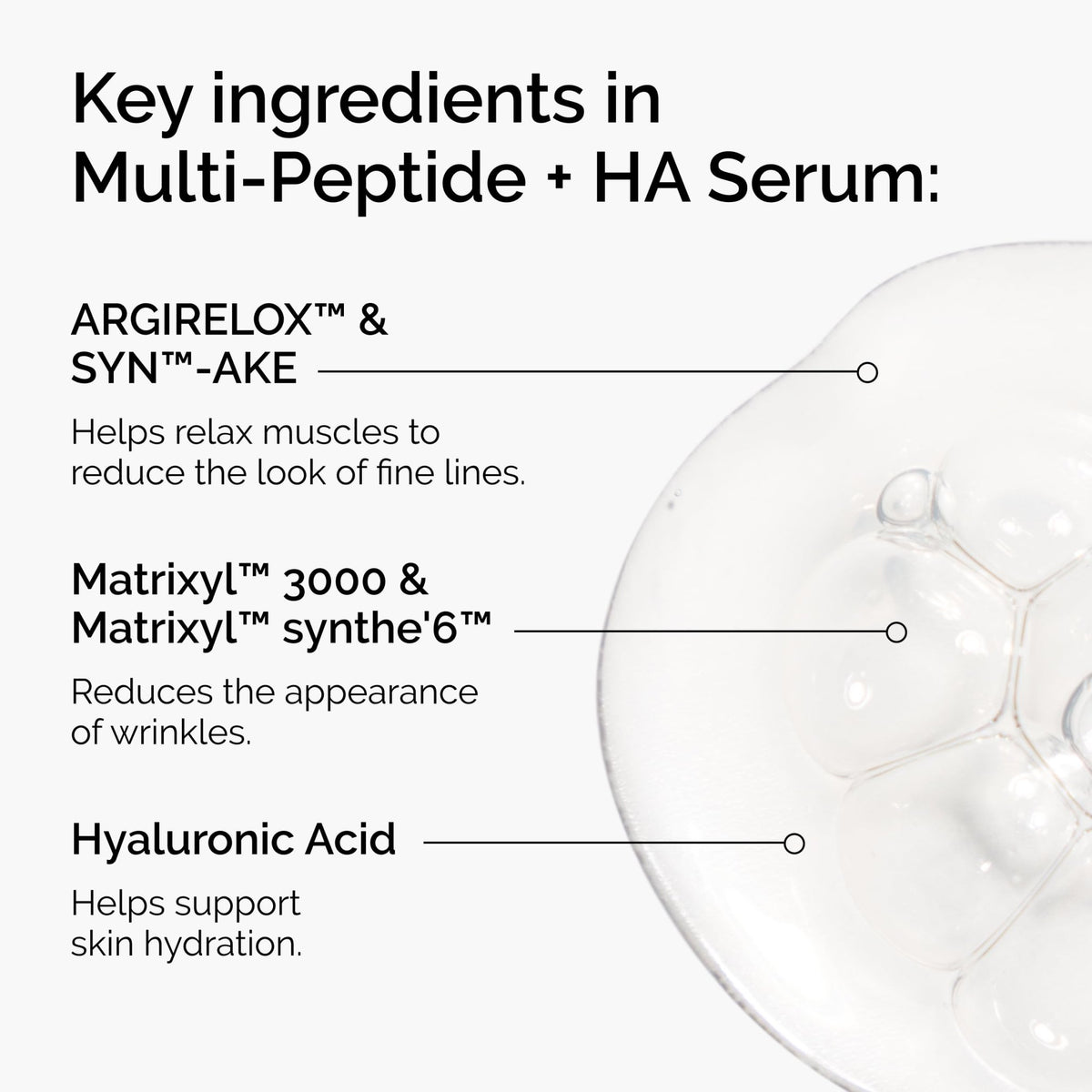 The Ordinary Multi-Peptide + Hyaluronic Acid, Anti-Aging Peptide Serum for Crow’s Feet - FENGGESTORE20