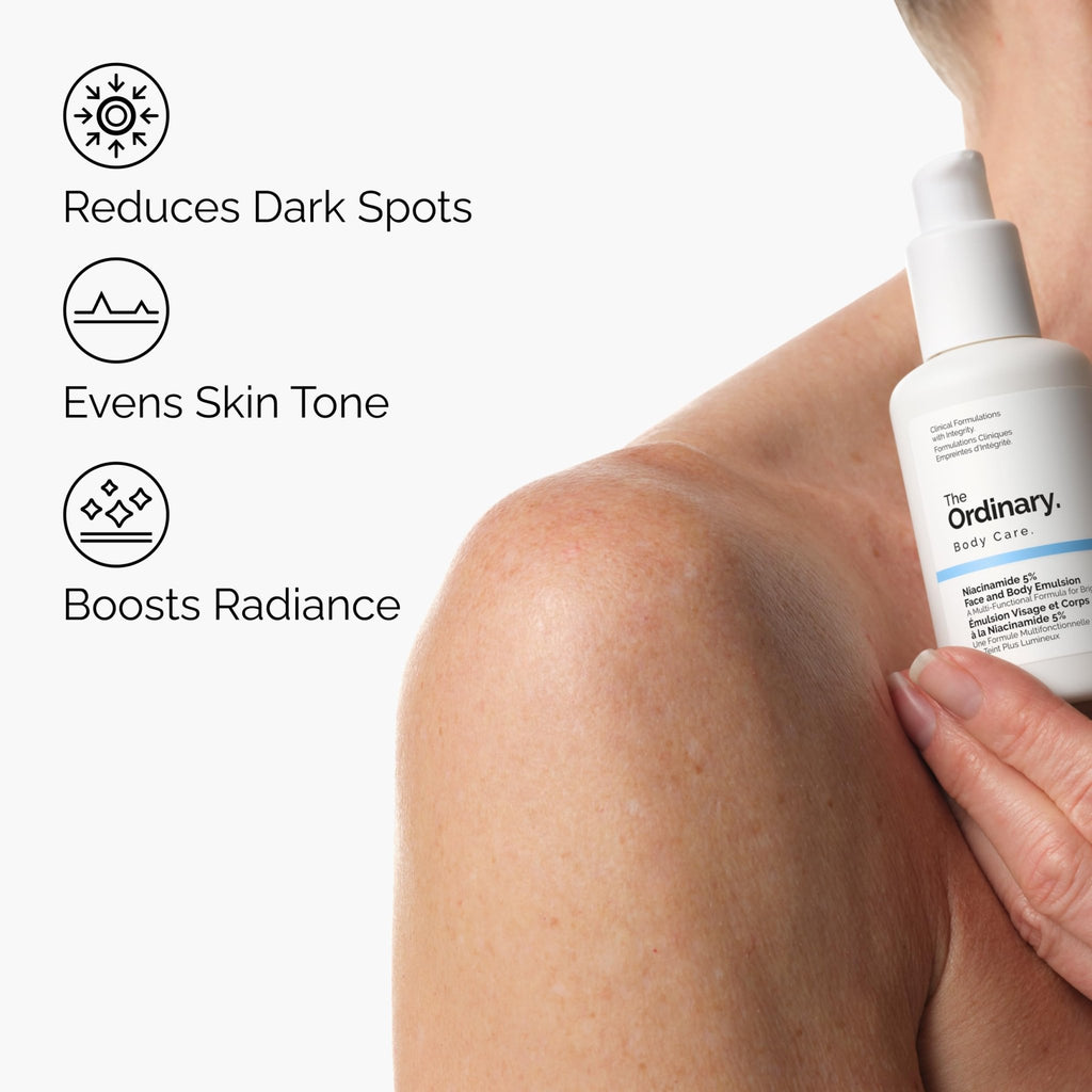 The Ordinary Niacinamide 5% Face and Body Emulsion, Dark Spot & Skin Tone Corrector, 3.4 Fl Oz - FENGGESTORE20