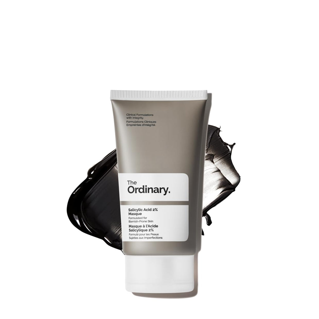 The Ordinary Salicylic Acid 2% Masque, Clarifying Charcoal & Clay Mask for Blemish-Prone Skin, 1.7 Fl Oz - FENGGESTORE20