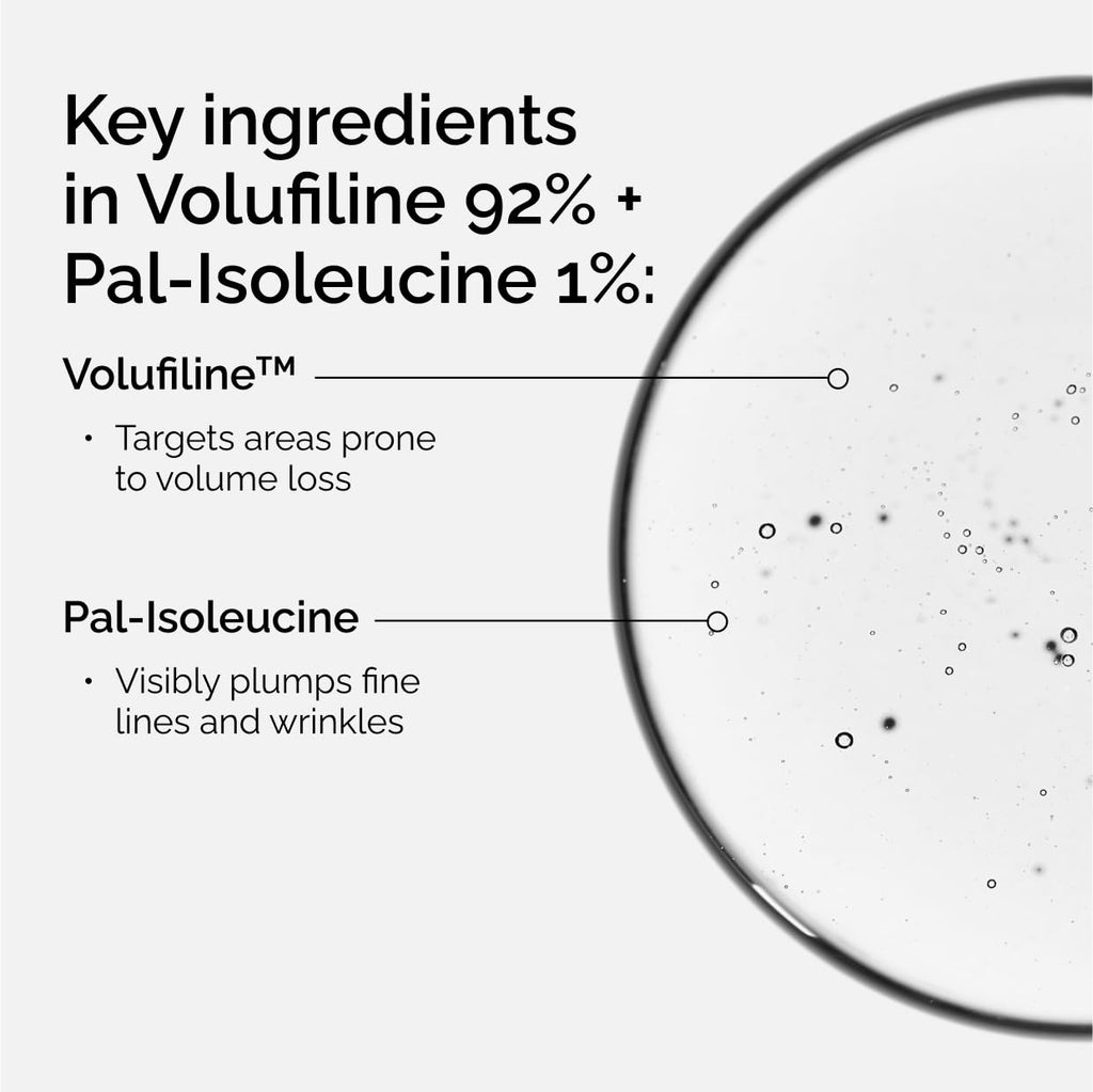 The Ordinary Volufiline 92% + Pal-Isoleucine 1% Plumping Anhydrous Serum, Facial Skincare for Loss of Volume, 0.5 Fl Oz - FENGGESTORE20