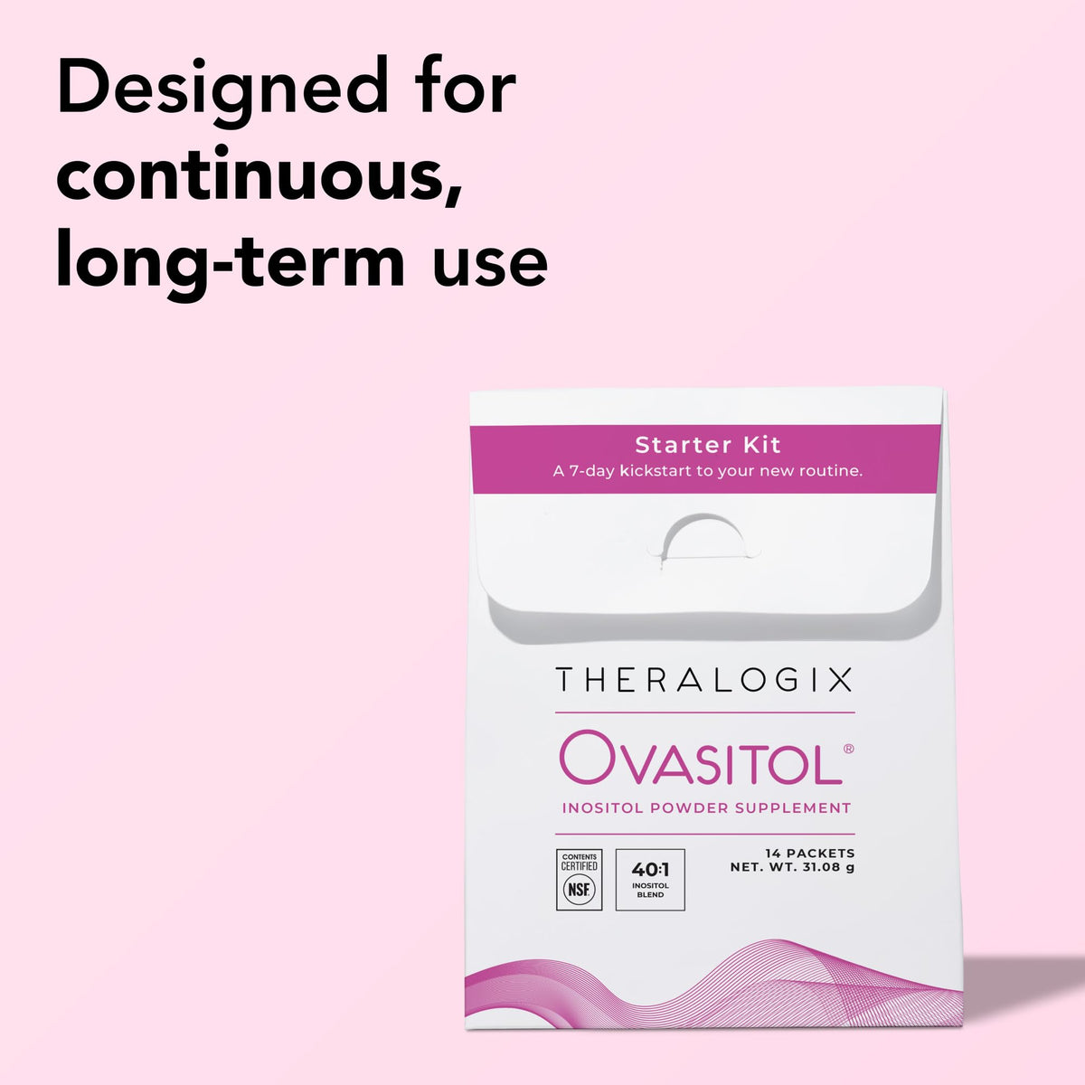 Theralogix Ovasitol Inositol Powder – 7-Day Starter Kit | Premium Inositol Supplement for Women | 40:1 Ratio Myo & D-Chiro Inositol - FENGGESTORE20