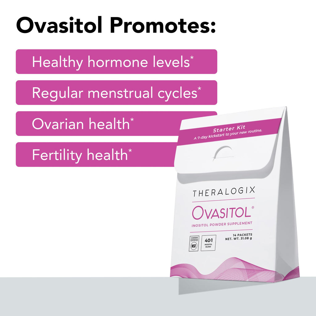Theralogix Ovasitol Inositol Powder – 7-Day Starter Kit | Premium Inositol Supplement for Women | 40:1 Ratio Myo & D-Chiro Inositol - FENGGESTORE20