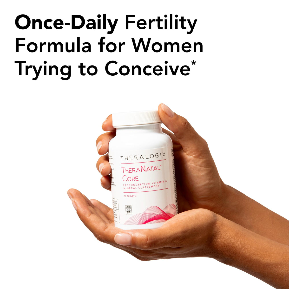 Theralogix TheraNatal Core Preconception Vitamin Supplement - 90-Day Supply - Prenatal Vitamins & Fertility Supplement for Women with Folate, Vitamin D3 - FENGGESTORE20