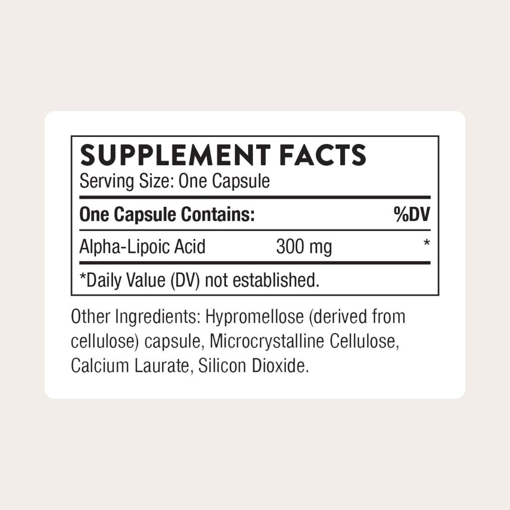 THORNE - Alpha-Lipoic Acid - Provides Antioxidant Support - Supports Liver Detox & Nerve, Eye, Metabolic & Liver Health* - Third-Party Certified - Gluten, Dairy & Soy-Free - 60 Capsules - FENGGESTORE20