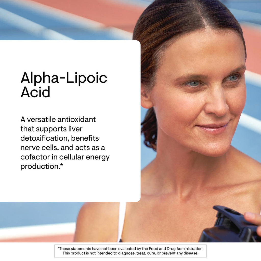 THORNE - Alpha-Lipoic Acid - Provides Antioxidant Support - Supports Liver Detox & Nerve, Eye, Metabolic & Liver Health* - Third-Party Certified - Gluten, Dairy & Soy-Free - 60 Capsules - FENGGESTORE20
