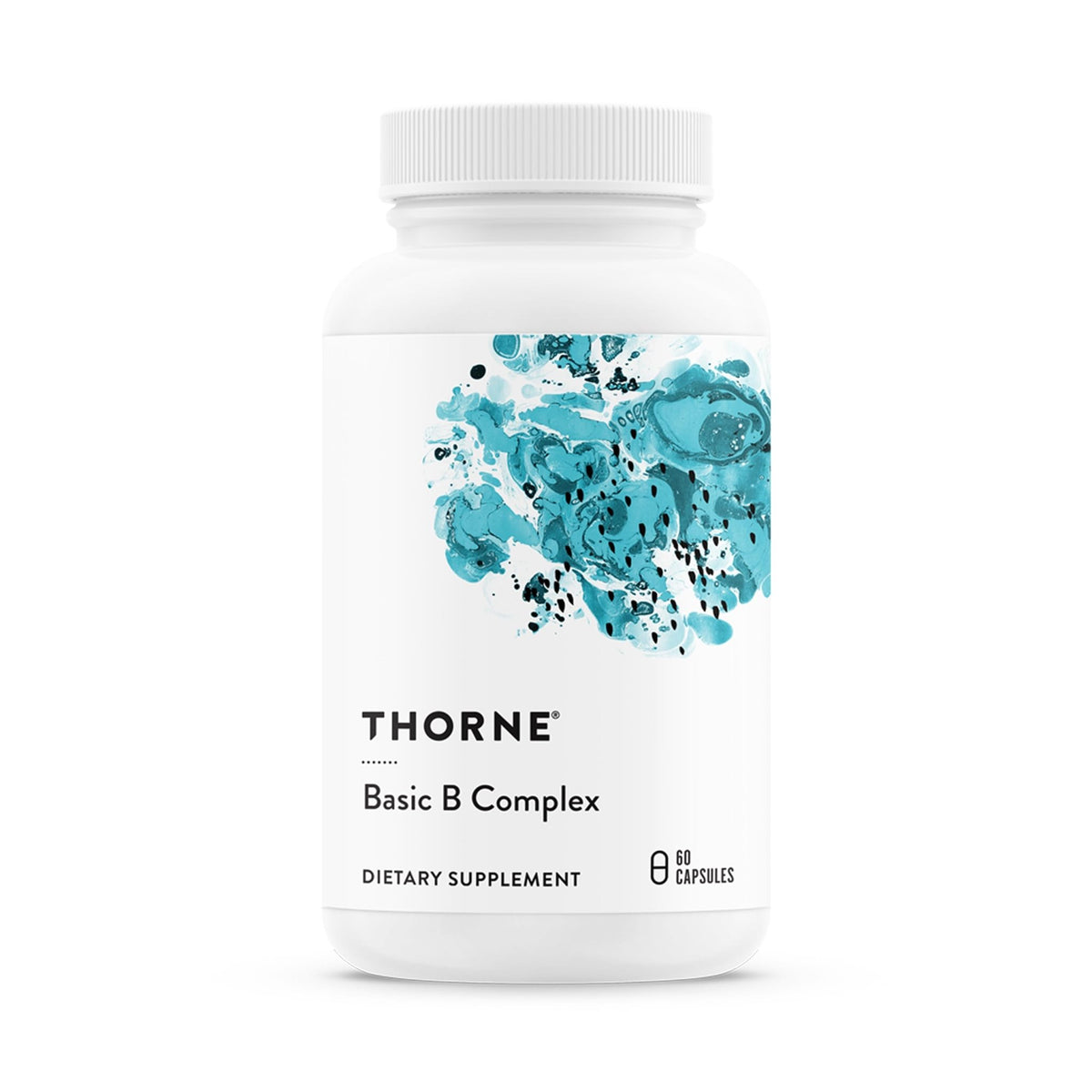 THORNE - Basic B-Complex - Tissue-Ready Vitamin B Complex Supplement with Choline - Supports Cellular Energy Production, Brain Health & Red Blood Cell Formation - FENGGESTORE20