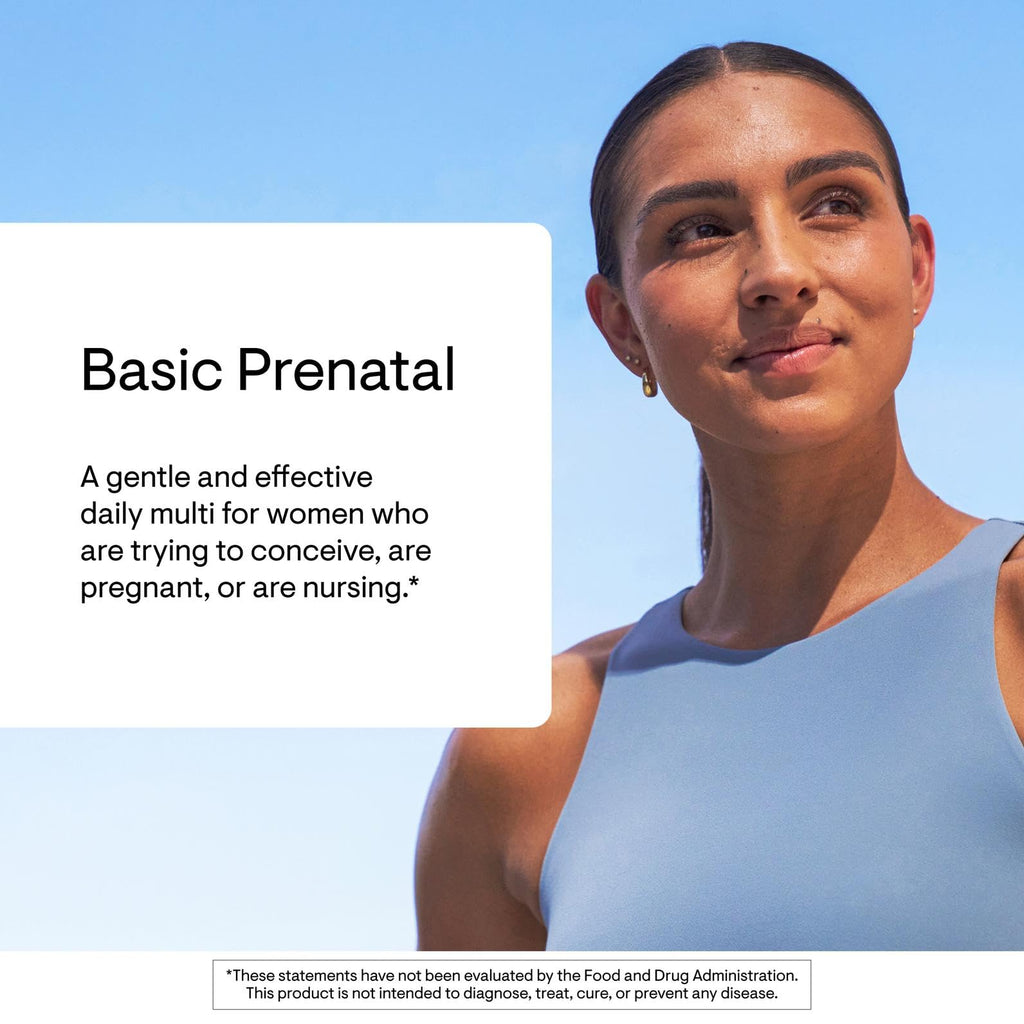 THORNE - Basic Prenatal - Well-Researched Folate Multi for Pregnant & Nursing Women - Includes 18 Vitamins & Minerals, Plus Choline - Third-Party Certified - FENGGESTORE20