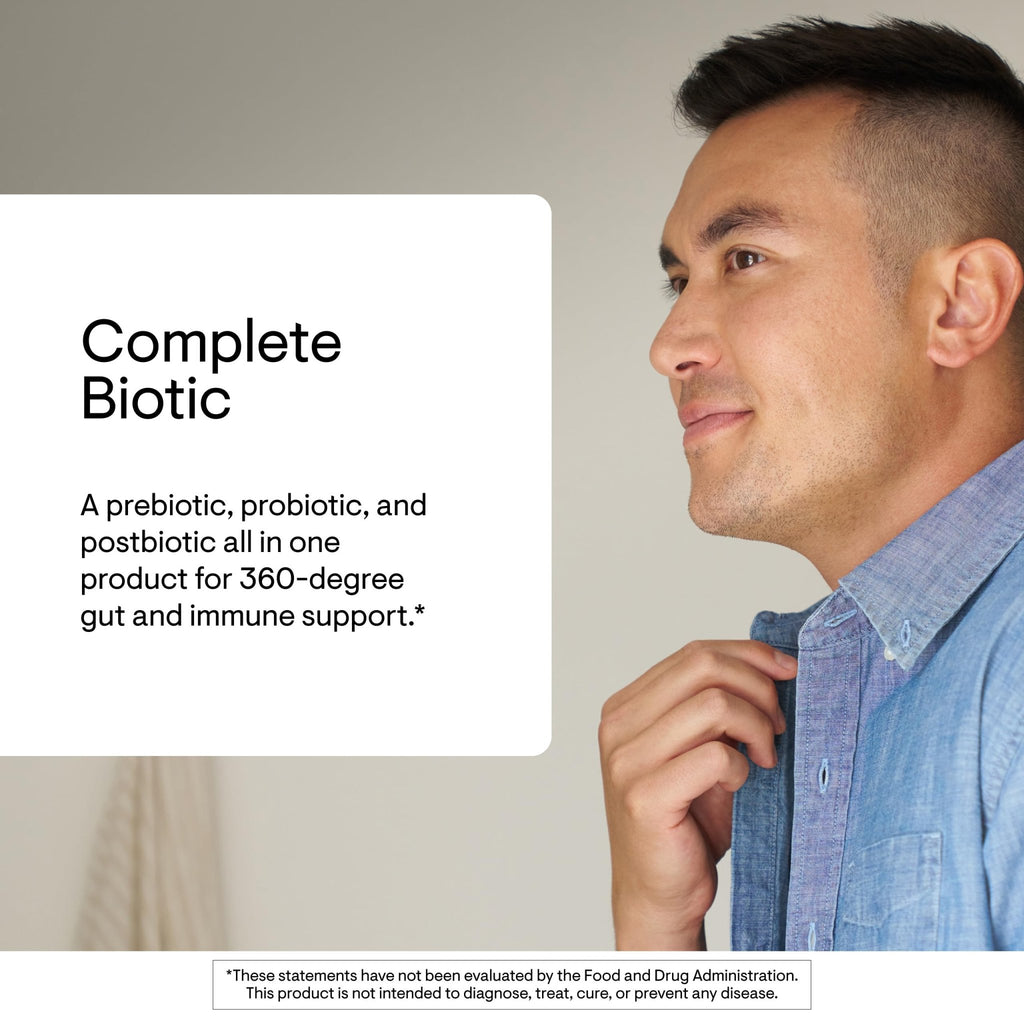 THORNE - Complete Biotic - Probiotic, Prebiotic & Postbiotic for Women, Men & Kids - Supports Gut, Digestive & Immune Health* - Occasional Constipation, - FENGGESTORE20