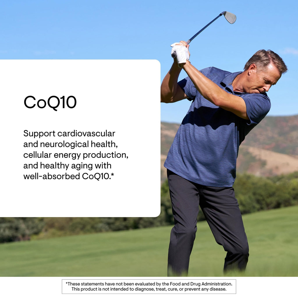 THORNE - CoQ10 - 100mg Optimally Absorbed Ubiquinone Supplement - Supports Heart Health, Brain Function, Cellular Energy Production & Healthy Aging* - Third-Party Certified - Gluten-Free - 60 Softgels - FENGGESTORE20