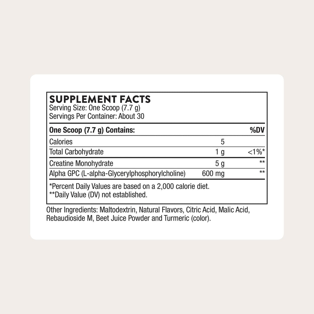 THORNE - Creatine + Alpha GPC - Micronized Creatine Monohydrate Powder - Support for Muscles & Cognitive Function* - for Women & Men - Watermelon Lemonade - FENGGESTORE20