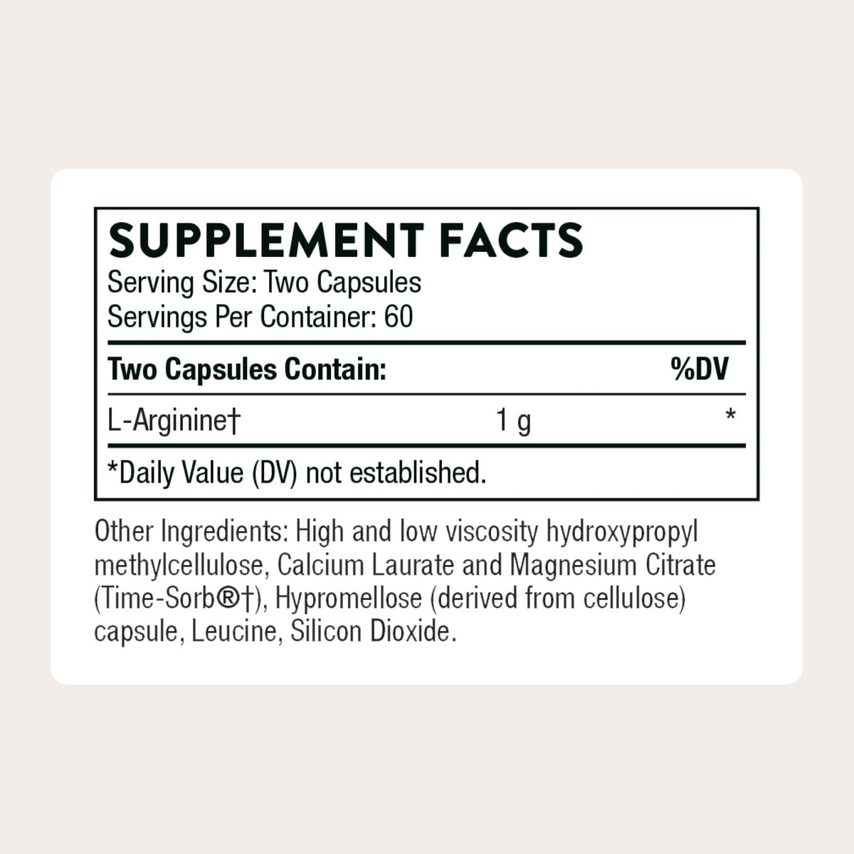 THORNE - L-Arginine - Sustained-Release - Supports Heart Health, Nitric Oxide Production, Exercise Capacity & Optimal Blood Flow* - Third-Party Certified - FENGGESTORE20