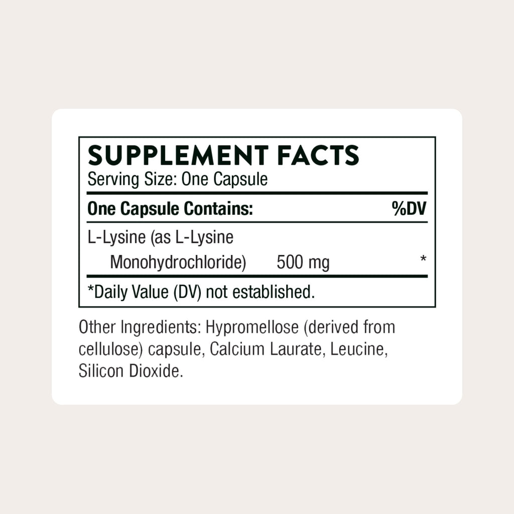 THORNE - Lysine - Supports Immune, Skin & Bone Health - Promotes Collagen Formation - L-Lysine Amino Acid Supplement - FENGGESTORE20