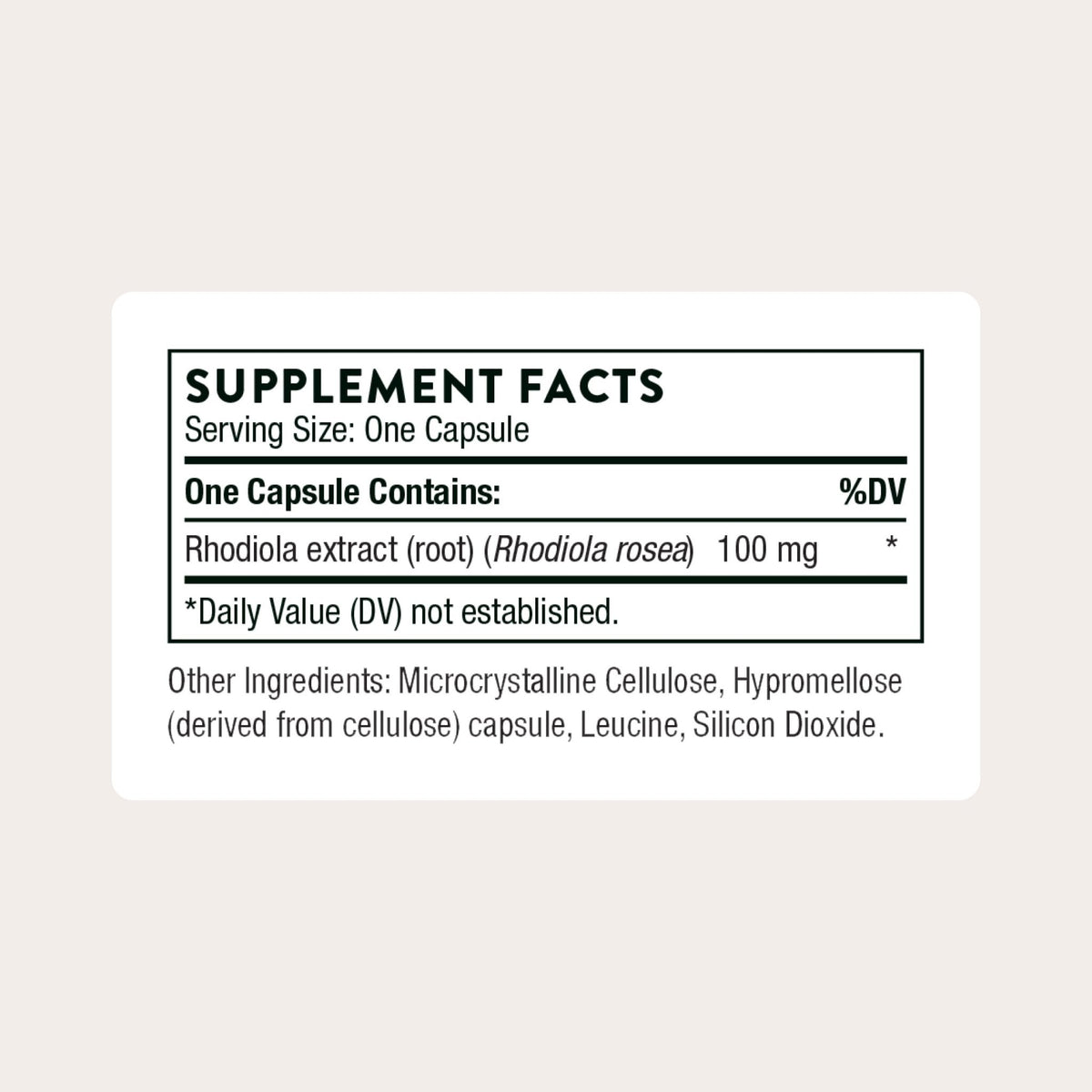 Thorne Rhodiola - Botanical Supplement for Stress Relief - Enhances Sleep, and Mental Focus - 60 Capsules - FENGGESTORE20