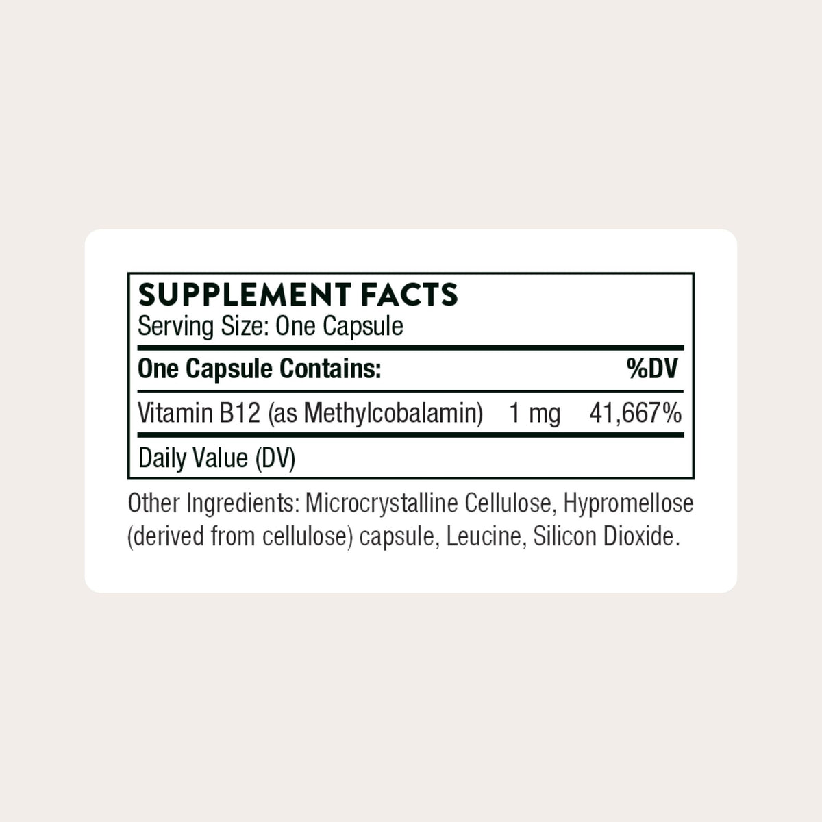 THORNE - Vitamin B12 - as Methylcobalamin - Supports Heart & Nerve Health, Blood Cell Function, Restful Sleep & Methylation* - Third-Party Certified - FENGGESTORE20