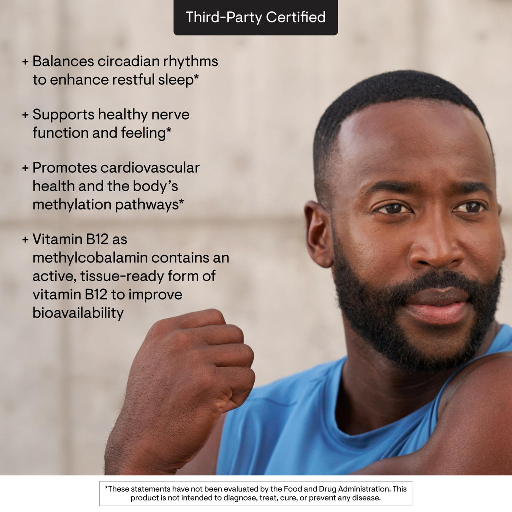 THORNE - Vitamin B12 - as Methylcobalamin - Supports Heart & Nerve Health, Blood Cell Function, Restful Sleep & Methylation* - Third-Party Certified - FENGGESTORE20