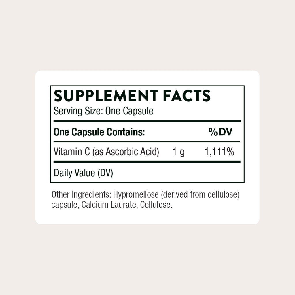 THORNE - Vitamin C 1,000 mg Supplement - Supports Healthy Immune Function & Collagen Formation - Provides Antioxidant Benefits* - Third-Party Certified - Gluten, Dairy & Soy-Free - 60 Capsules - FENGGESTORE20