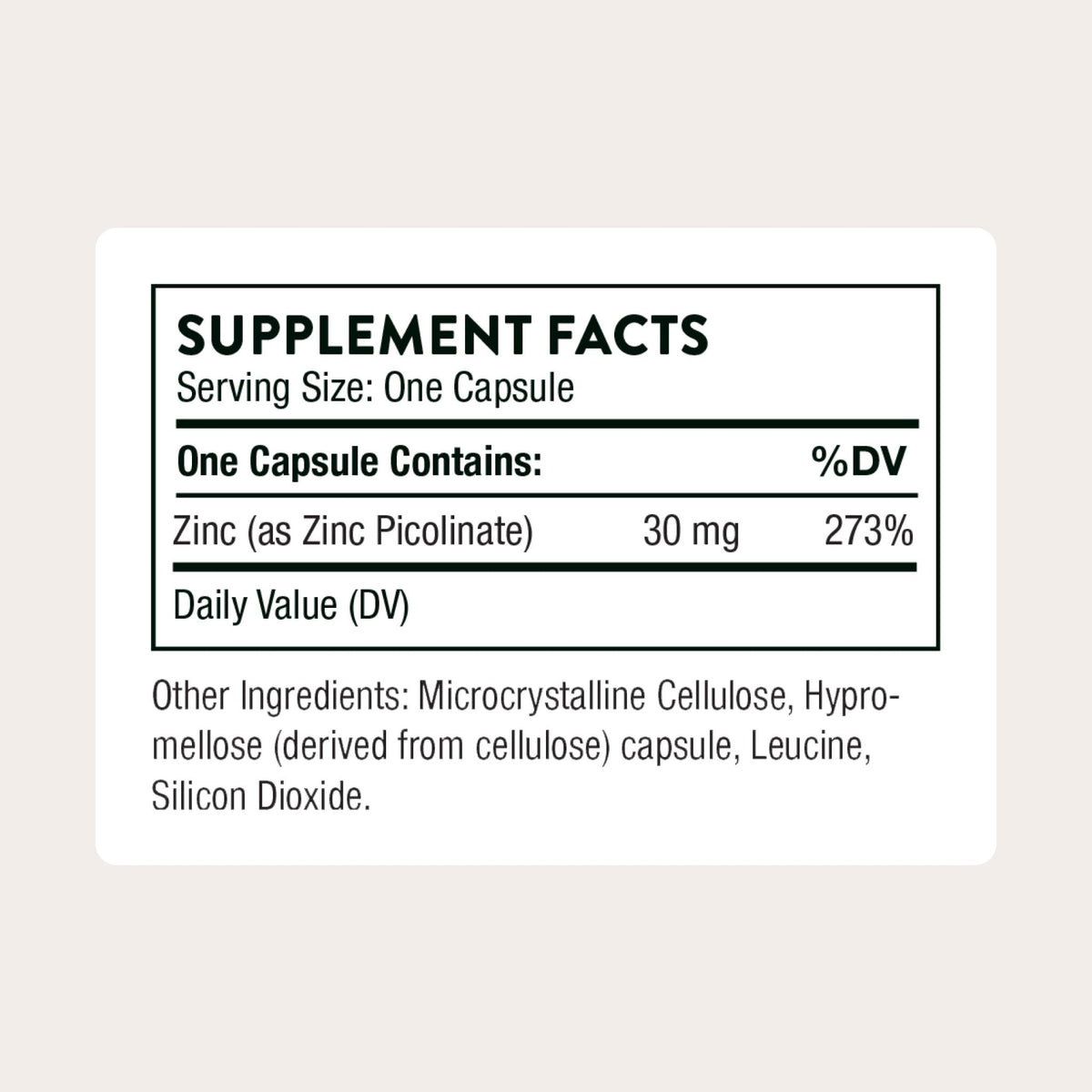 THORNE - Zinc Picolinate 30 mg - Well-Absorbed Zinc Supplement for Growth and Immune Function - Promotes Healthy Skin & Eyes - Third-Party Certified - FENGGESTORE20