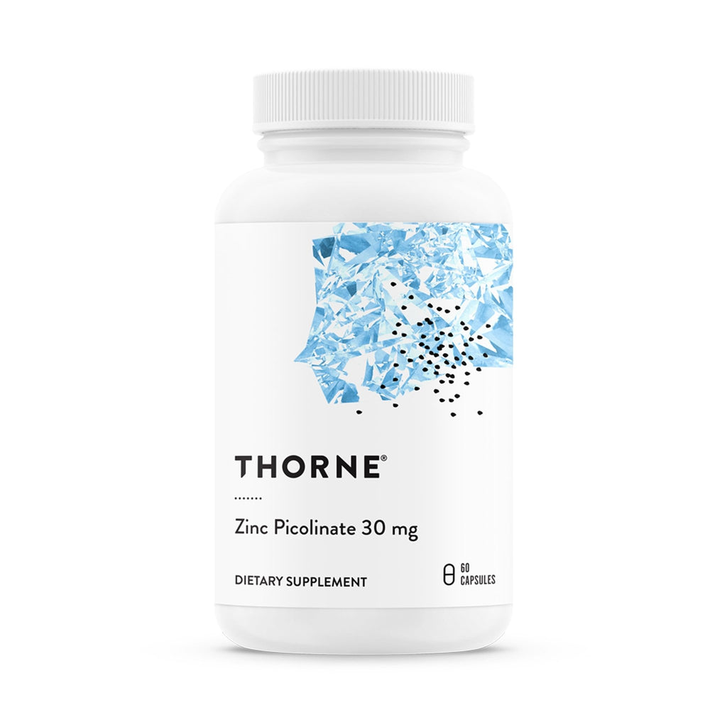 THORNE - Zinc Picolinate 30 mg - Well-Absorbed Zinc Supplement for Growth and Immune Function - Promotes Healthy Skin & Eyes - Third-Party Certified - FENGGESTORE20
