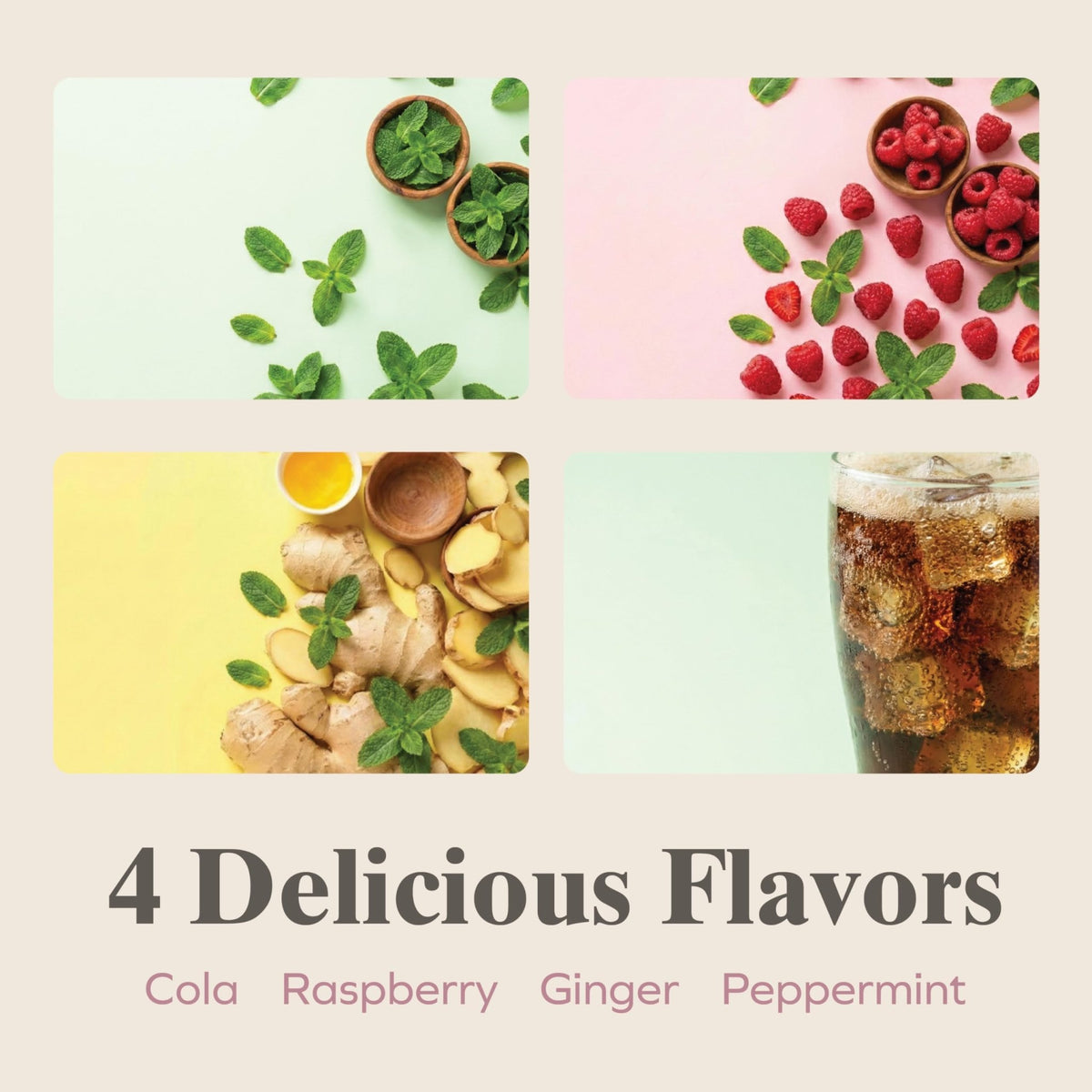 Three Lollies Queasy Drops Natural Motion Sickness Relief - Non-Drowsy Lozenges for Nausea, Upset Stomach, Car & Sea Sickness, Gluten-Free, 4 Assorted Flavors (Ginger, Cola, Peppermint, & Raspberry), 12 Count - FENGGESTORE20