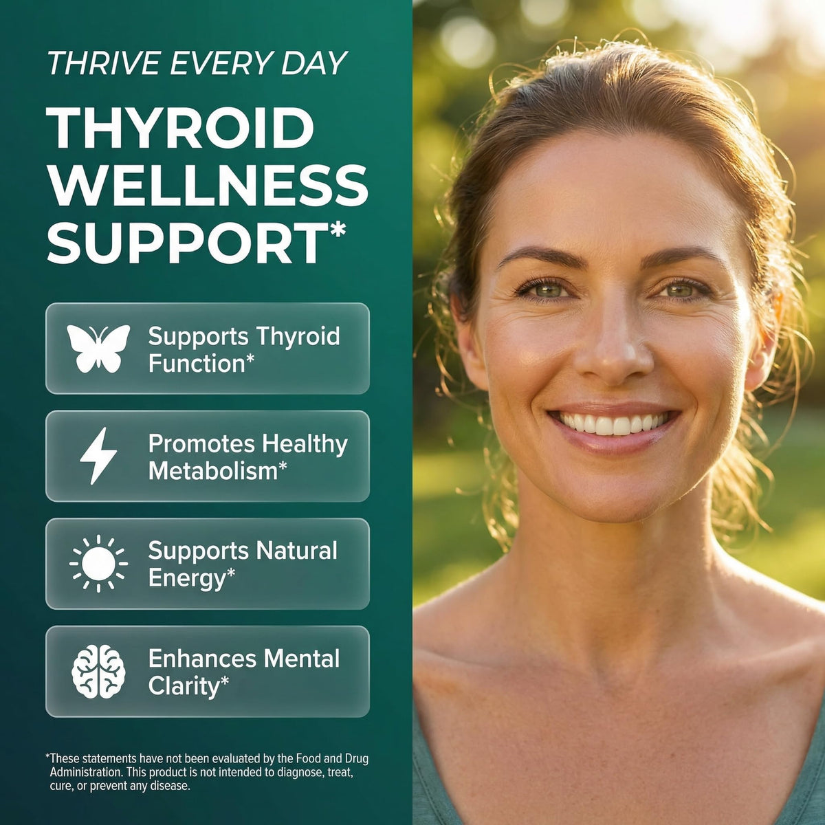 ThyroBloom Thyroid Support for Women Liquid Drops Iodine L-Tyrosine Selenium Copper Ashwagandha Zinc Kelp Bladderwrack Schisandra Guggul Turmeric Vitamin A D3 B12 - FENGGESTORE20