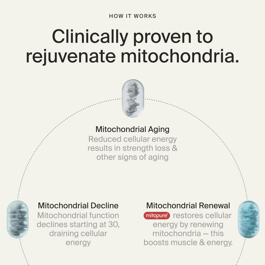 Timeline Mitopure Urolithin A Supplement Softgels - Clinically Proven Support for Healthy Aging and Cellular Renewal - FENGGESTORE20